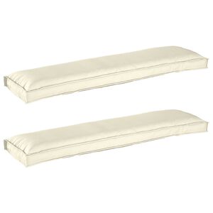 vidaXL Raklap p&aacute;rna k&eacute;szlet 2 db Oxford Sz&ouml;vet Kr&eacute;m 150 x 40 x 8 cm