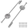 vidaXL H&uacute;z&oacute; R&uacute;d Zsan&eacute;r 2 pcs Ez&uuml;st 190 mm Vas
