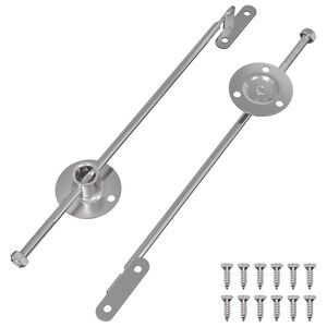 vidaXL H&uacute;z&oacute; R&uacute;d Zsan&eacute;r 2 pcs Ez&uuml;st 190 mm Vas