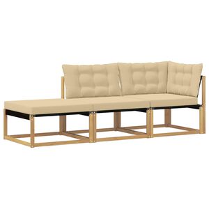 vidaXL Sarokkanap&eacute; egys&eacute;gek p&aacute;rn&aacute;val Feh&eacute;r 241,5 x 83 x 73 cm