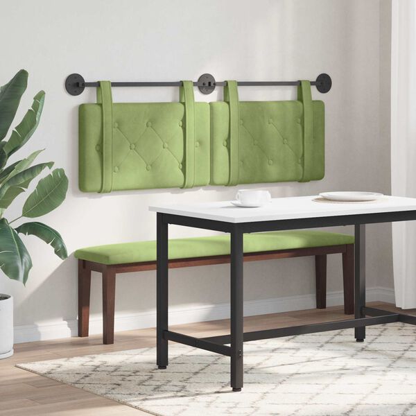 vidaXL Fali Fejt&aacute;mla Vil&aacute;gos z&ouml;ld 130 x 55 x 5 cm B&aacute;rsony