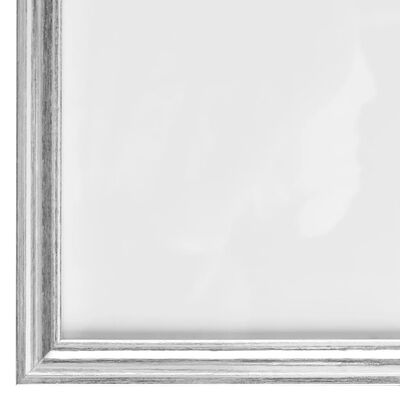 vidaXL 5 db ezüstszínű MDF fali/asztali fényképkeret 15 x 21 cm
