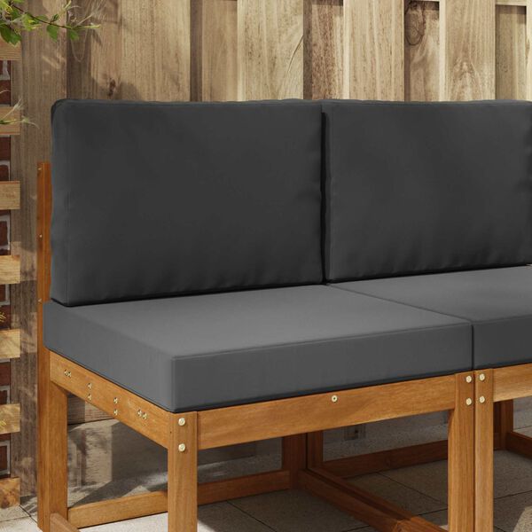 vidaXL K&uuml;lt&eacute;ri kanap&eacute; p&aacute;rna 2 pcs Antracit Poli&eacute;szter