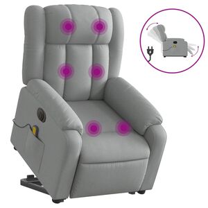 vidaXL vil&aacute;gossz&uuml;rke sz&ouml;vet d&ouml;nthető elektromos &aacute;ll&oacute; massz&aacute;zsfotel