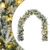 vidaXL Kar&aacute;csonyi girlanda Z&ouml;ld &eacute;s Feh&eacute;r 270 cm PVC &eacute;s PE 50 LED