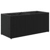 vidaXL fekete polyrattan kerti &uuml;ltetől&aacute;da 2 cser&eacute;ppel 72x30x32 cm