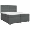 vidaXL Boxspring &aacute;gy matraccal S&ouml;t&eacute;tsz&uuml;rke 200 x 200 cm Sz&ouml;vet
