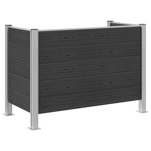 vidaXL Hullad&eacute;k Gyűjtő Ker&iacute;t&eacute;s Sz&uuml;rke 161 x 85 x 115 cm