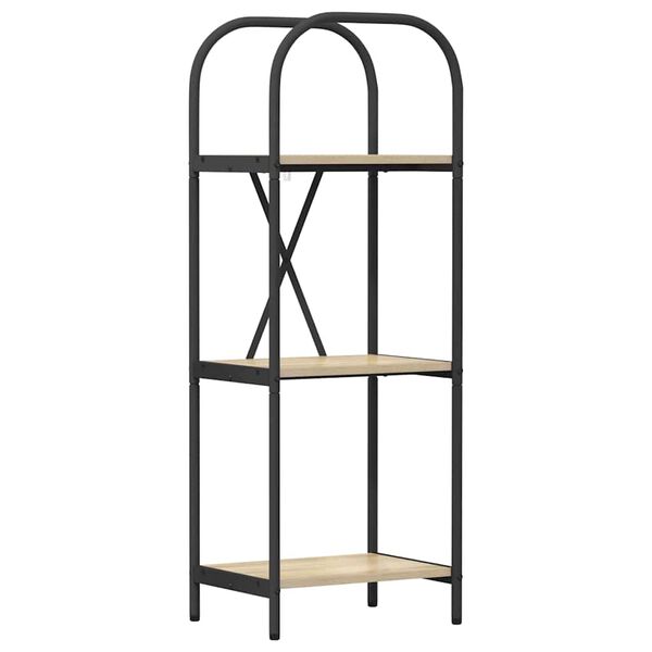 vidaXL K&ouml;nyvespolc Sonoma t&ouml;lgy 40 x 30 x 109 cm Faanyag