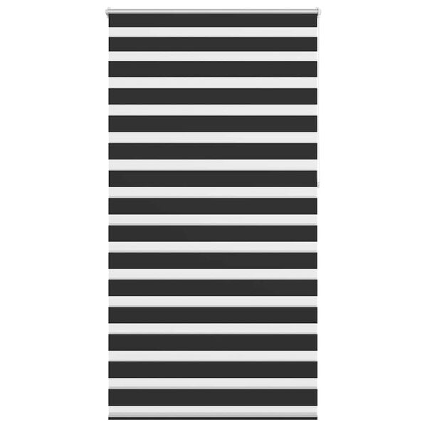 vidaXL fekete zebra rol&oacute; 120,9 x 230 cm sz&ouml;vetsz&eacute;less&eacute;g 116,7 cm