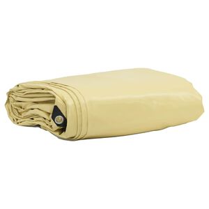 vidaXL Ponyva 650g / m&sup2; B&eacute;zs 2 x 3 m V&aacute;szon PVC bevonattal