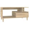 vidaXL sonoma t&ouml;lgy sz&iacute;nű szerelt fa doh&aacute;nyz&oacute;asztal 90x49x45 cm