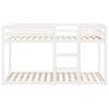 vidaXL feh&eacute;r t&ouml;m&ouml;r fenyőfa emeletes &aacute;gy 75x190 cm