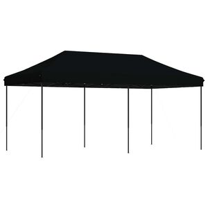 vidaXL Partys&aacute;tor 292 x 580 x 315 cm Fekete Oxford Sz&ouml;vet