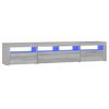vidaXL sz&uuml;rke sonoma sz&iacute;nű TV-szekr&eacute;ny LED-l&aacute;mp&aacute;kkal 210x35x40 cm