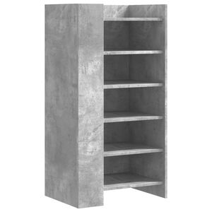 vidaXL betonsz&uuml;rke szerelt fa cipősszekr&eacute;ny 52 x 37,5 x 100 cm