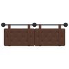 vidaXL Fali Fejt&aacute;mla Falra szerelhető Barna 150 x 55 x 5 cm Műbőr