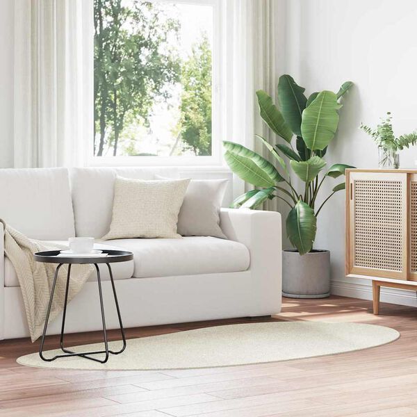 vidaXL Ter&uuml;letszőnyegek HUARTE Kr&eacute;m 100 x 200 cm Poli&eacute;szter