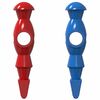vidaXL Foci Asztal Játékosok 22 pcs Kék és Piros 2,4 x 2,1 x 9,7 cm PP