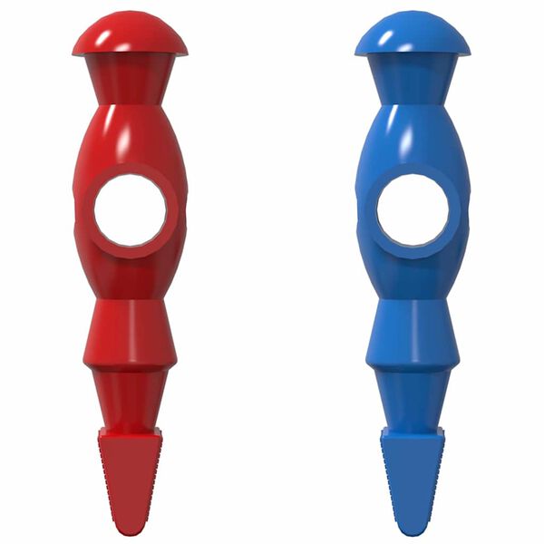 vidaXL Foci Asztal Játékosok 22 pcs Kék és Piros 2,4 x 2,1 x 9,7 cm PP