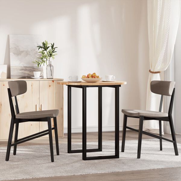 vidaXL kerek t&ouml;m&ouml;r ak&aacute;cfa asztallap &Oslash;70 x 2 cm