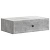 vidaXL Fali oldalt&aacute;bla Betonsz&uuml;rke 59 x 34,5 x 17 cm Szerelt Fa