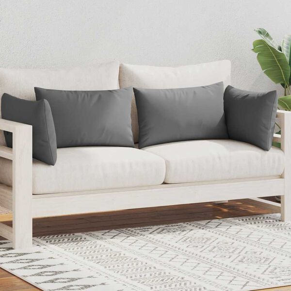 vidaXL 4 db szürke kültéri párna 60 x 40 cm
