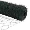 vidaXL Ker&iacute;t&eacute;soszlop Z&ouml;ld 25 x 0,6 m (36 mm h&aacute;l&oacute;) Ac&eacute;l &eacute;s PVC