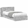 vidaXL &Aacute;gykeret t&aacute;rol&oacute;val fi&oacute;kkal Betonsz&uuml;rke 75 x 190 cm Szerelt Fa