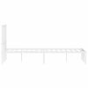 vidaXL feh&eacute;r f&eacute;m &aacute;gykeret fejt&aacute;ml&aacute;val 120x190 cm