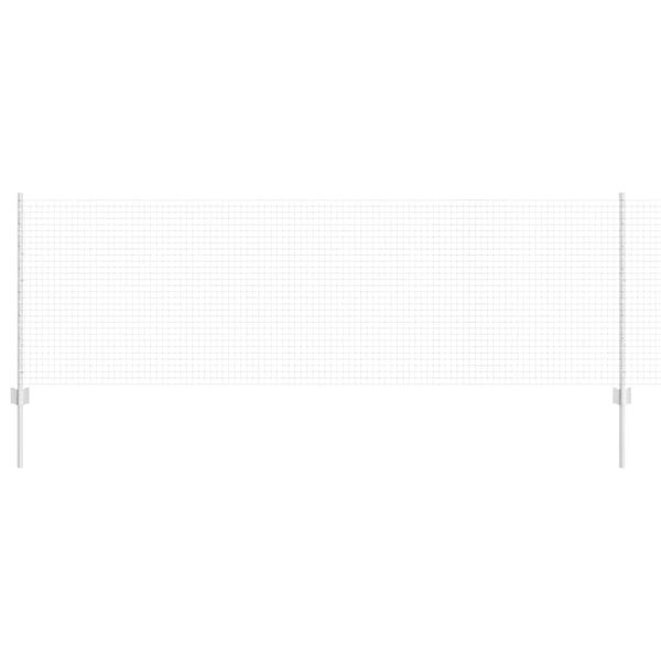 vidaXL Ker&iacute;t&eacute;s oszlopokkal Ez&uuml;st 0,8 x 10 m Ac&eacute;l