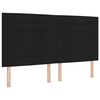 vidaXL Boxrug&oacute;s &aacute;gy matracmal leddel Fekete 180 x 200 cm sz&ouml;vet