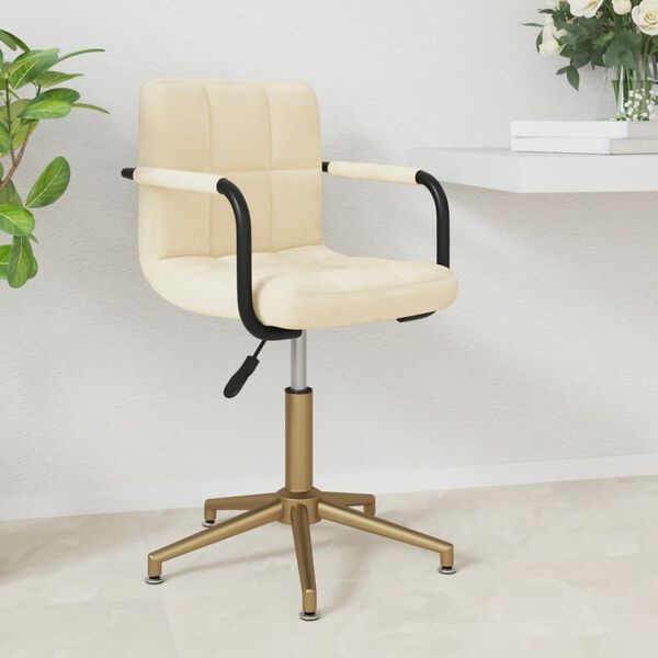 vidaXL kr&eacute;msz&iacute;nű b&aacute;rsony forg&oacute; &eacute;tkezősz&eacute;k