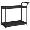 vidaXL fekete polyrattan b&aacute;rkocsi 100 x 45 x 83 cm