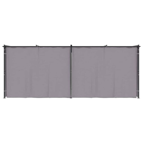 vidaXL antracitsz&uuml;rke ac&eacute;l pavilon f&uuml;gg&ouml;ny&ouml;kkel 3 x 6 m