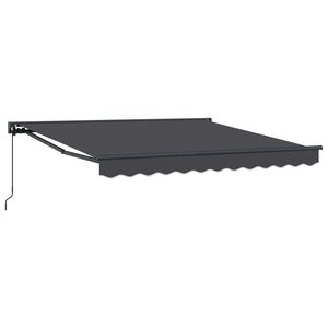 vidaXL Napernyő keret Antracitsz&uuml;rke 300 x 250 cm