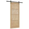 vidaXL Cs&uacute;sz&oacute; ajt&oacute; ORKDAL Term&eacute;szetes 86 x 211 cm T&ouml;m&ouml;r Fenyőfa