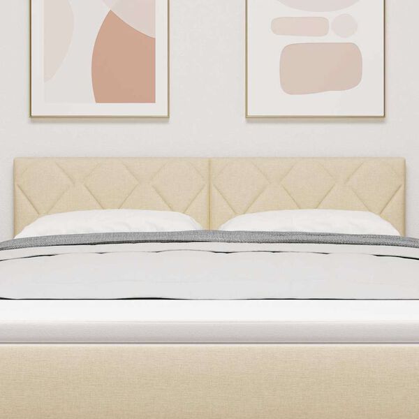 vidaXL Fejt&aacute;mla fejt&aacute;ml&aacute;val Kr&eacute;m 160 cm Műbőr