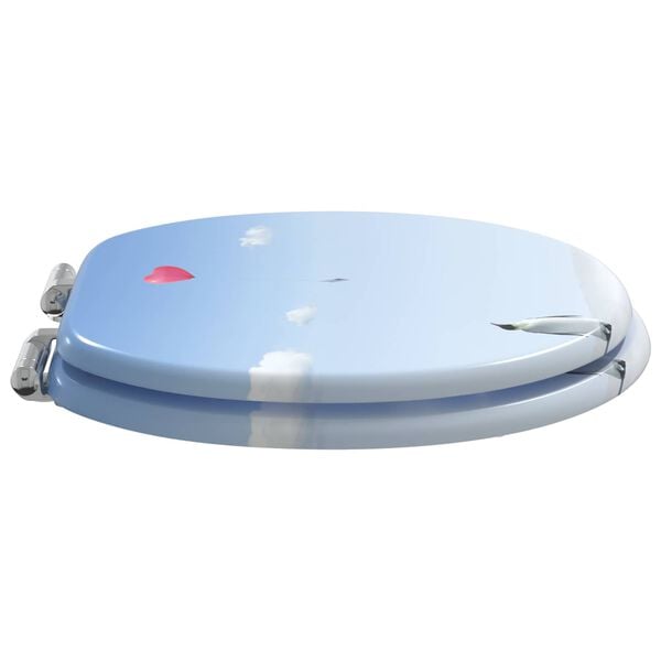 vidaXL WC &uuml;lőke K&eacute;k 44 x 38 cm MDF lap