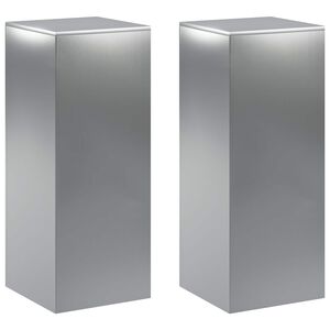 vidaXL N&ouml;v&eacute;ny&aacute;llv&aacute;ny 2 db Ez&uuml;st 40 x 40 x 100 cm Rozsdamentes Ac&eacute;l