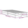 vidaXL t&ouml;m&ouml;r fenyőfa &aacute;gy matrac n&eacute;lk&uuml;l 100 x 200 cm