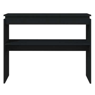 vidaXL fekete forgácslap tálalóasztal 102 x 30 x 80 cm