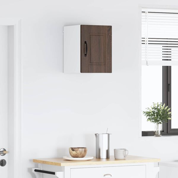 vidaXL Konyhaszekr&eacute;ny polcokkal Barna T&ouml;lgy 30 x 31 x 40 cm Faanyag