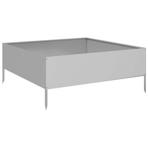vidaXL horganyzott ac&eacute;l kerti magas&aacute;gy&aacute;s 100 x 100 x 41 cm