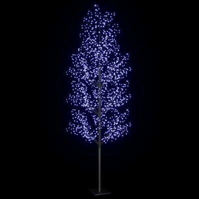 vidaXL cseresznyevirágos karácsonyfa 1200 db kék LED-del 400 cm