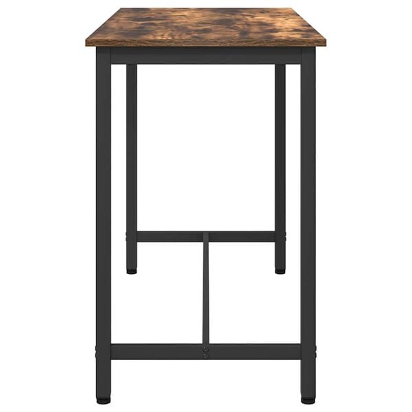 vidaXL asztal F&uuml;st&ouml;lt t&ouml;lgy 100 x 50 x 76,5 cm Műszaki fa &eacute;s ac&eacute;l