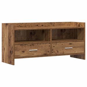 vidaXL TV szekr&eacute;ny 100 x 33 x 47 cm Antik Fa Szerelt Fa