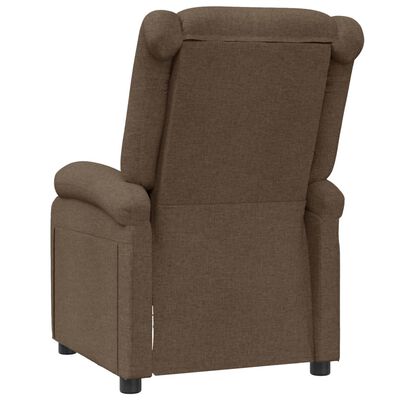 vidaXL barna szövet dönthető szék