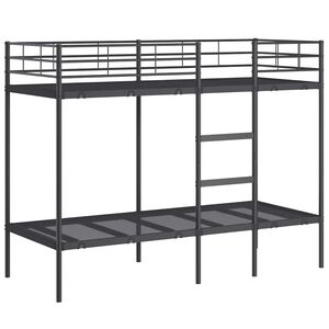 vidaXL fekete ac&eacute;l emeletes &aacute;gy matrac n&eacute;lk&uuml;l 75 x 190 cm