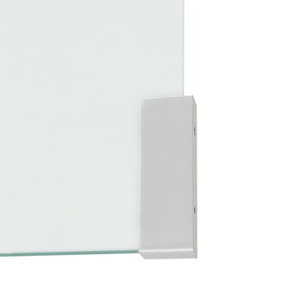 vidaXL átlátszó edzett üveg dohányzóasztal 98 x 45 x 30 cm